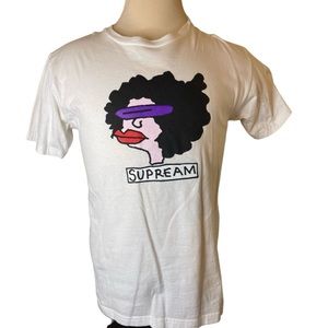 SUPREME Supream White Authentic Short Sleeve Graphic T Shirt Size Medium